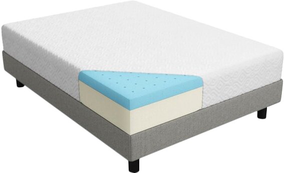 10 plush gel memory foam mattress